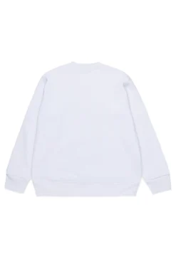 Sweatshirts | Logomania>DSQUARED2 Crew-neck sweatshirt with Maple Leaf outline white
