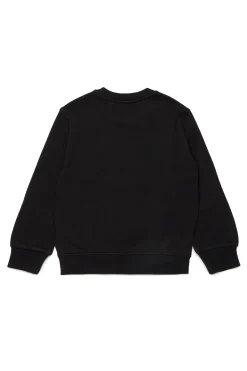 Sweatshirts>DIESEL Crew-neck sweatshirt with Jacron print black