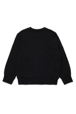 Sweatshirts | Activewear>DIESEL Crew-neck sweatshirt with patch black