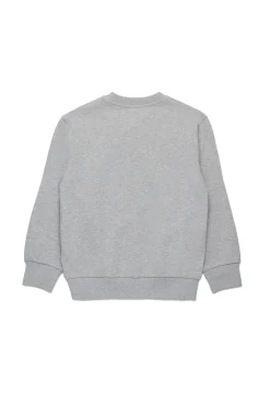 Sweatshirts | Activewear>DIESEL Crew-neck sweatshirt with patch grey melange