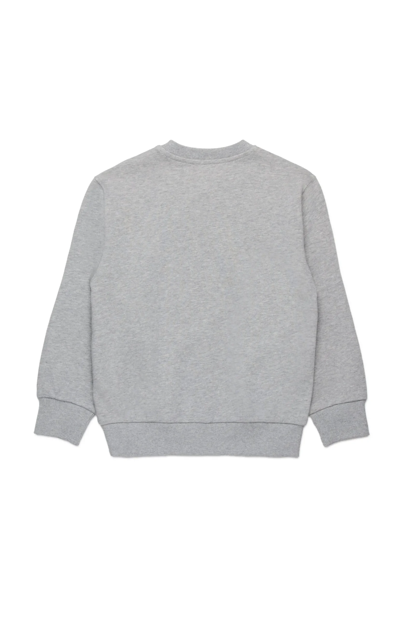 Sweatshirts | Activewear>DIESEL Crew-neck sweatshirt with patch grey melange