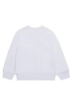 Sweatshirts | Sweatshirts>DIESEL Crewneck sweatshirt with D logo white