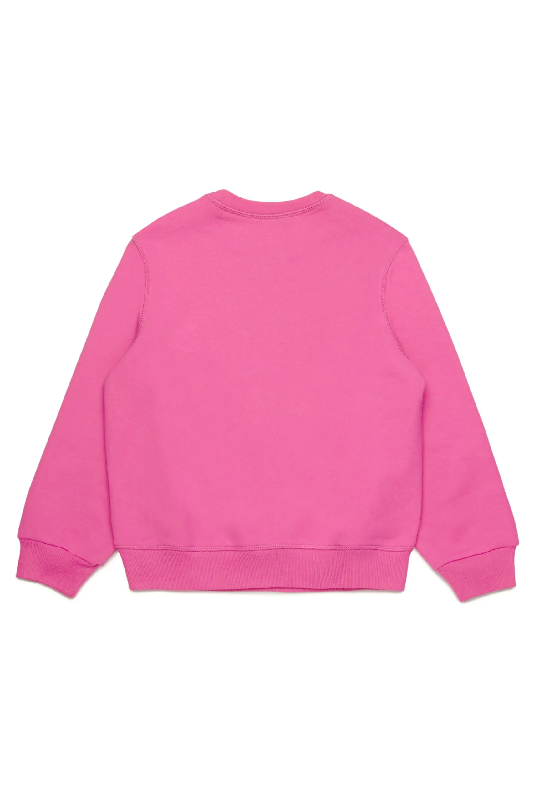 Sweatshirts>DSQUARED2 Crew-neck sweatshirt with boxed logo fuxia