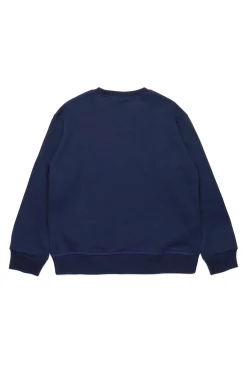 Sweatshirts | Sweatshirts>DSQUARED2 Crew-neck sweatshirt with graffiti lettering twilight bluette