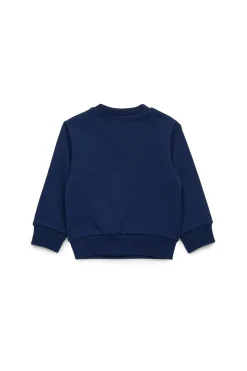 Sweatshirts | Activewear>DSQUARED2 Crew-neck sweatshirt with college print dark blue