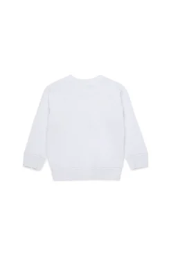 Sweatshirts>MARNI Crew-neck sweatshirt with giraffe print white