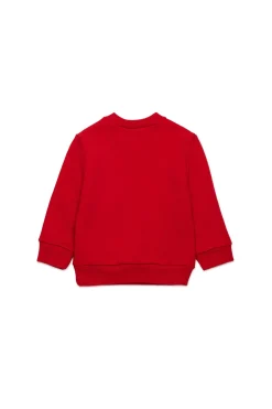 Sweatshirts | Activewear>DSQUARED2 Crew-neck sweatshirt with logo tango red