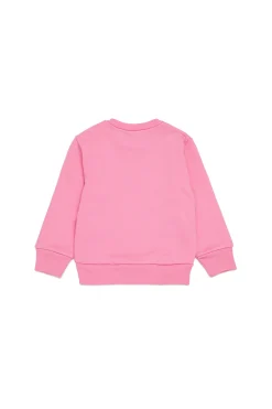 Sweatshirts | Activewear>DSQUARED2 Crew-neck sweatshirt with logo minnie pink