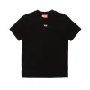 T-Shirts | Activewear>DIESEL Crew-neck T-shirt with patch black