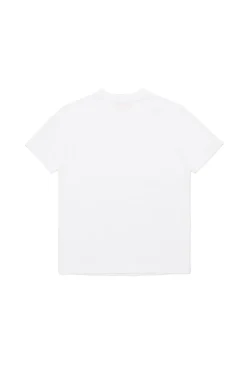T-Shirts | Activewear>DIESEL Crew-neck T-shirt with patch white