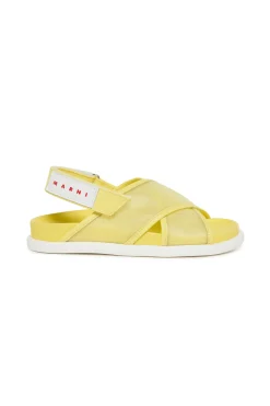 Slippers And Sandals | Slippers And Sandals>MARNI Crossed fussbett sandals intense yellow