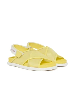 Slippers And Sandals | Slippers And Sandals>MARNI Crossed fussbett sandals intense yellow