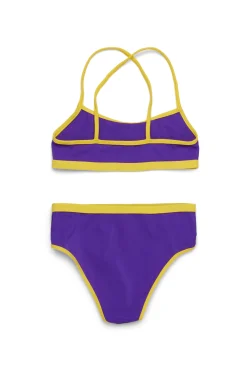 Swimwear | Swimwear>MARNI Cross-over shoulder straps bikini swimming costume violet