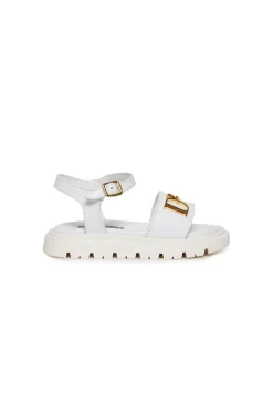 Shoes>DSQUARED2 D2 Statement leather platform sandals white