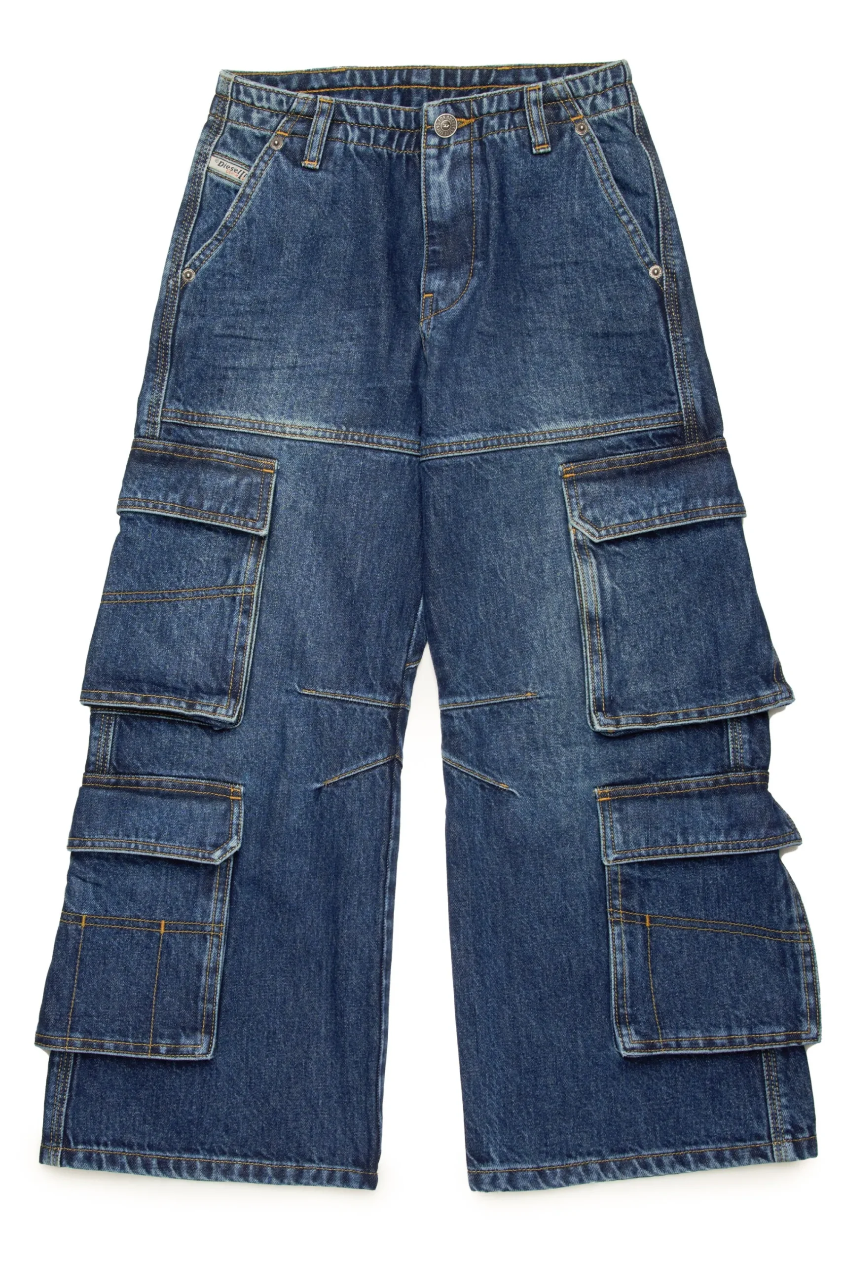 Jeans | Denim-Mania>DIESEL Dark faded straight jeans - D-Sire Cargo blue denim