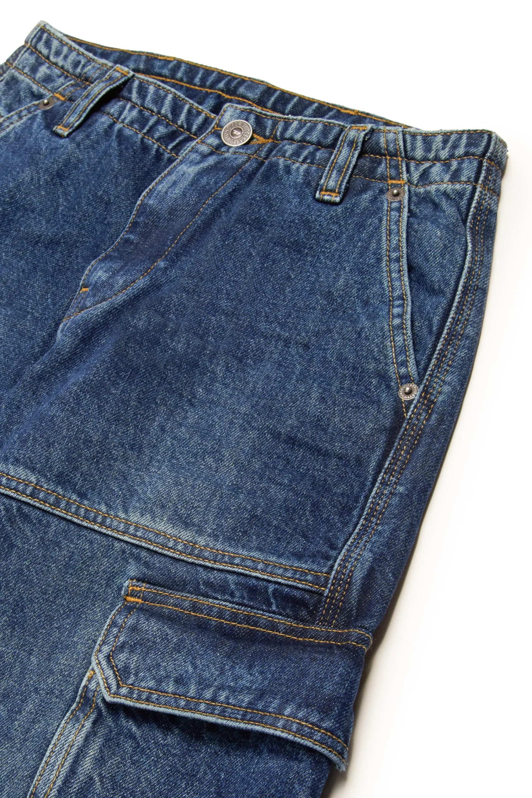 Jeans | Denim-Mania>DIESEL Dark faded straight jeans - D-Sire Cargo blue denim