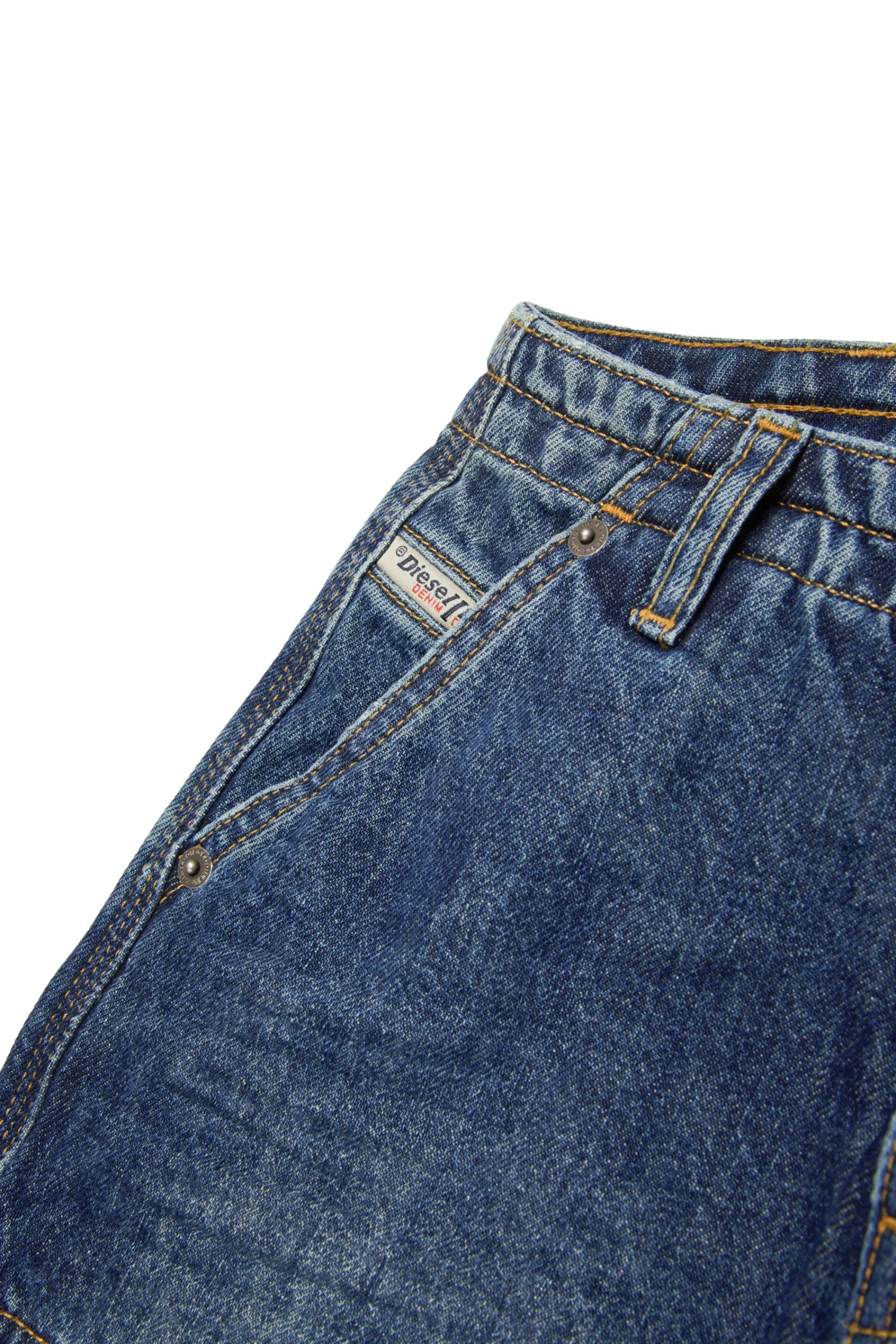 Jeans | Denim-Mania>DIESEL Dark faded straight jeans - D-Sire Cargo blue denim
