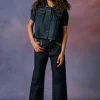 Jeans>MARNI Dark jeans with Rhinestones blue denim