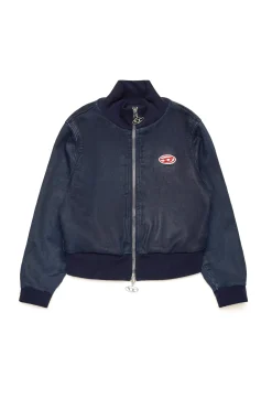 Sweatshirts>DIESEL Dark JoggJeans® leather effect sweatshirt blue denim