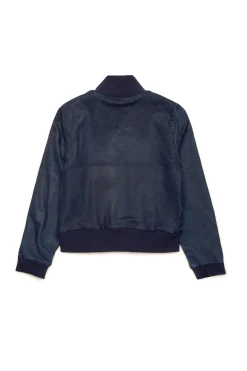 Sweatshirts>DIESEL Dark JoggJeans® leather effect sweatshirt blue denim