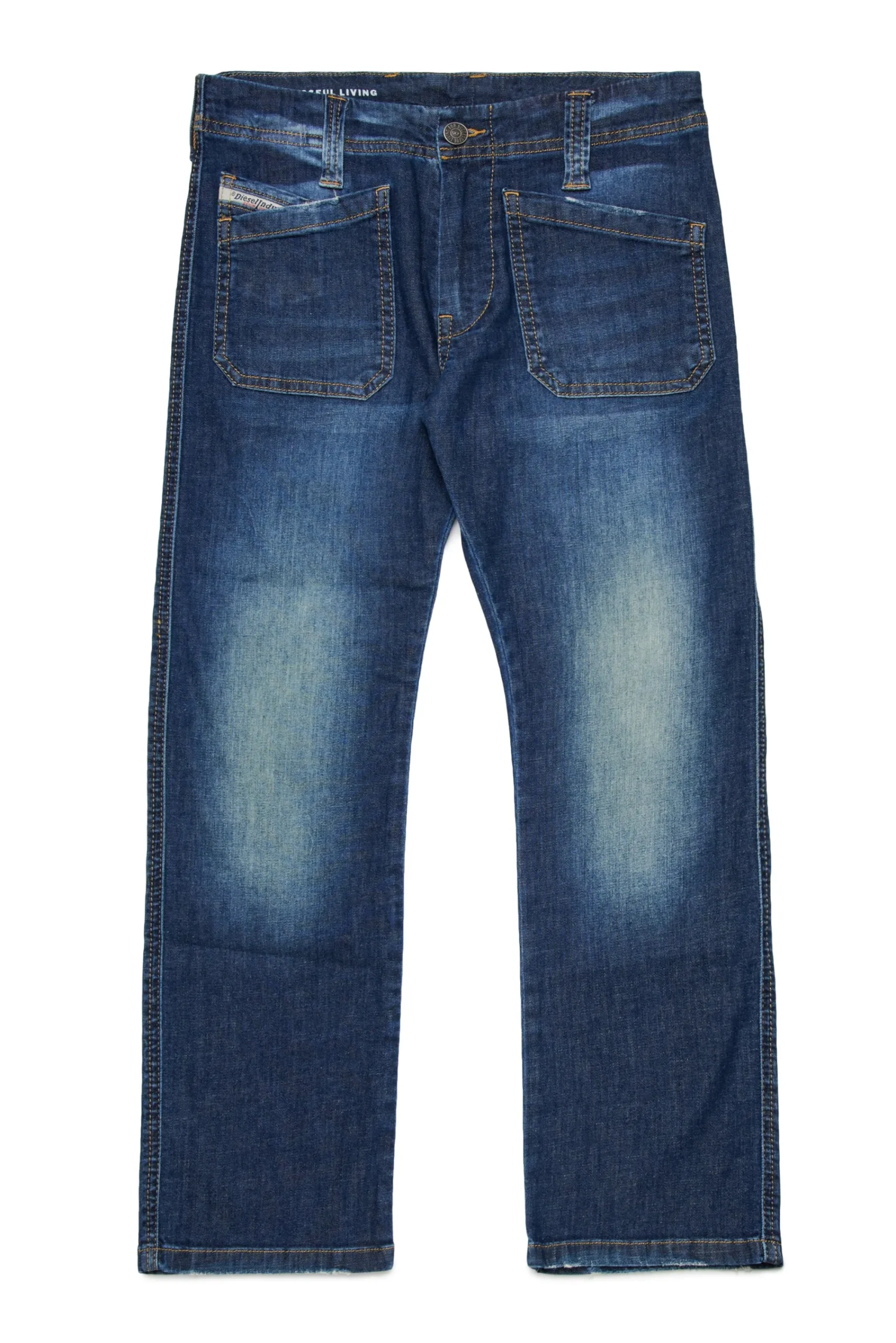Denim-Mania | Denim-Mania>DIESEL Dark shaded bootcut jeans - D-Rinxoo blue denim