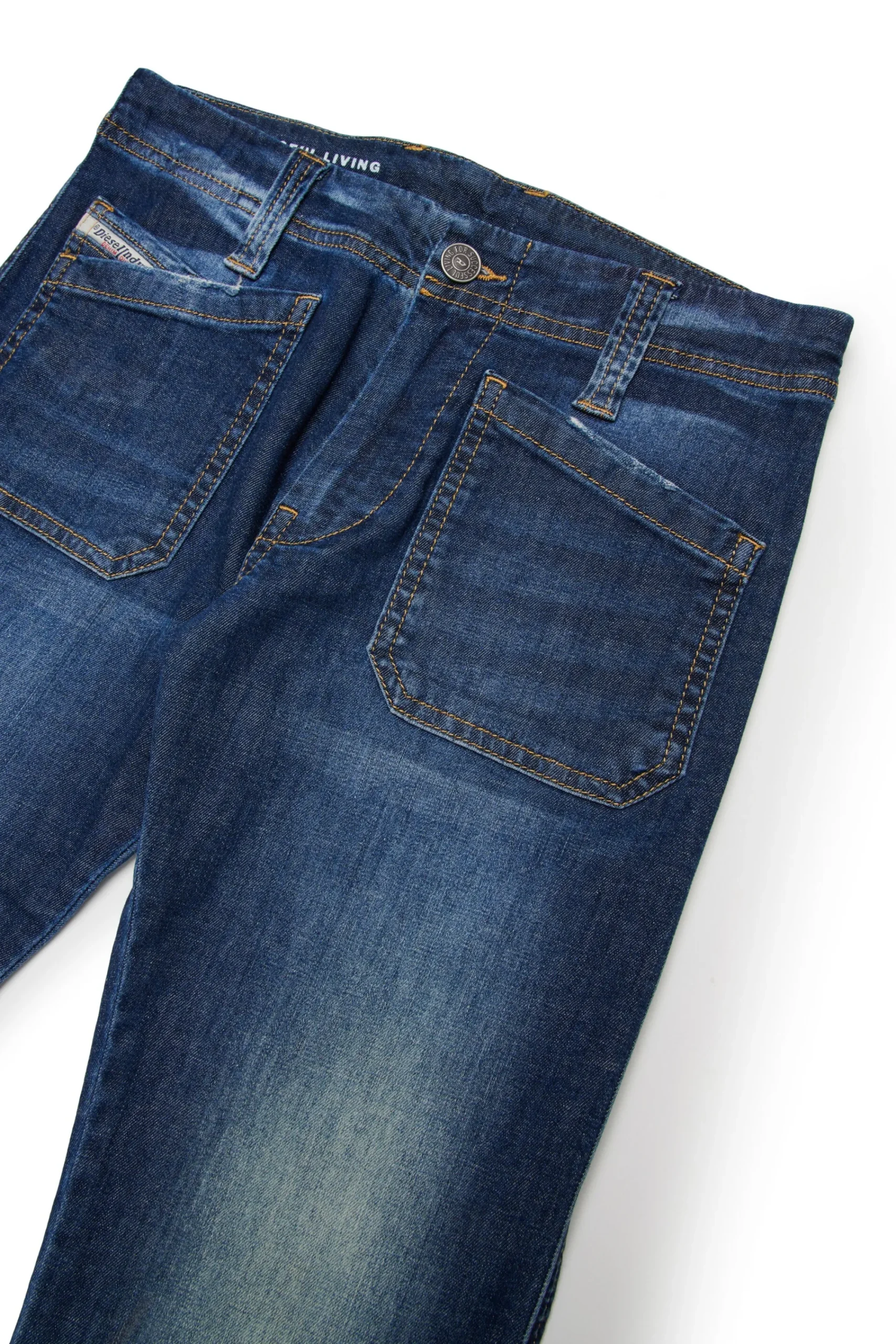 Denim-Mania | Denim-Mania>DIESEL Dark shaded bootcut jeans - D-Rinxoo blue denim