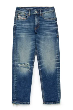 Denim-Mania | Denim-Mania>DIESEL Dark straight jeans with rips - 2010 blue denim