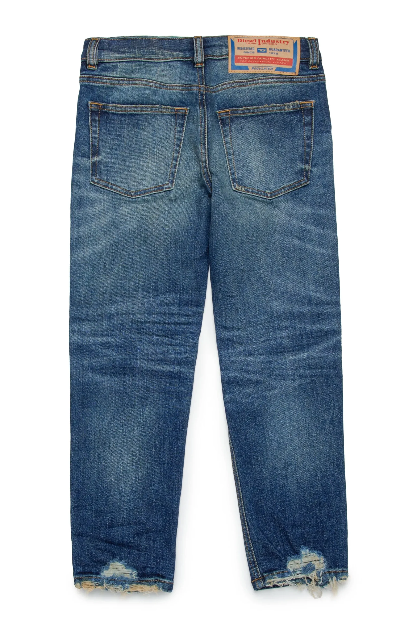 Denim-Mania | Denim-Mania>DIESEL Dark straight jeans with rips - 2010 blue denim