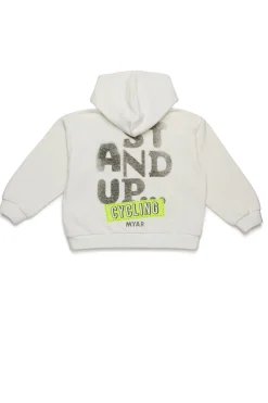 Sweatshirts | Sweatshirts>MYAR Deadstock cotton sweatshirt with Stand Up graphics off white