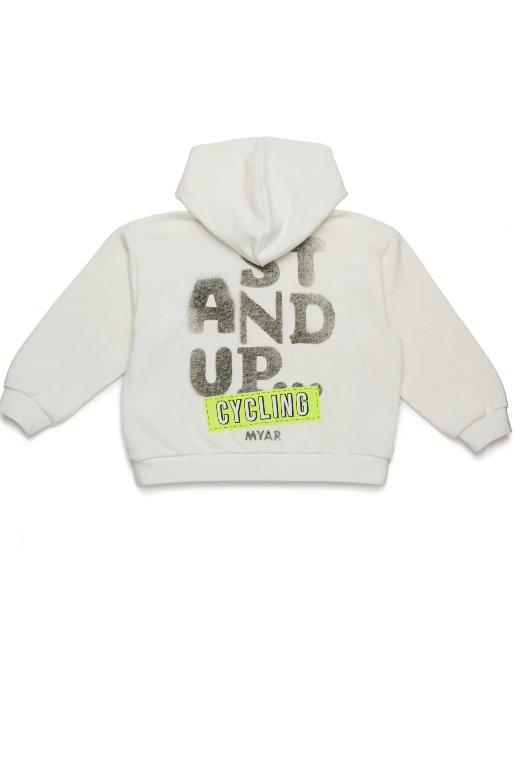 Sweatshirts | Sweatshirts>MYAR Deadstock cotton sweatshirt with Stand Up graphics off white