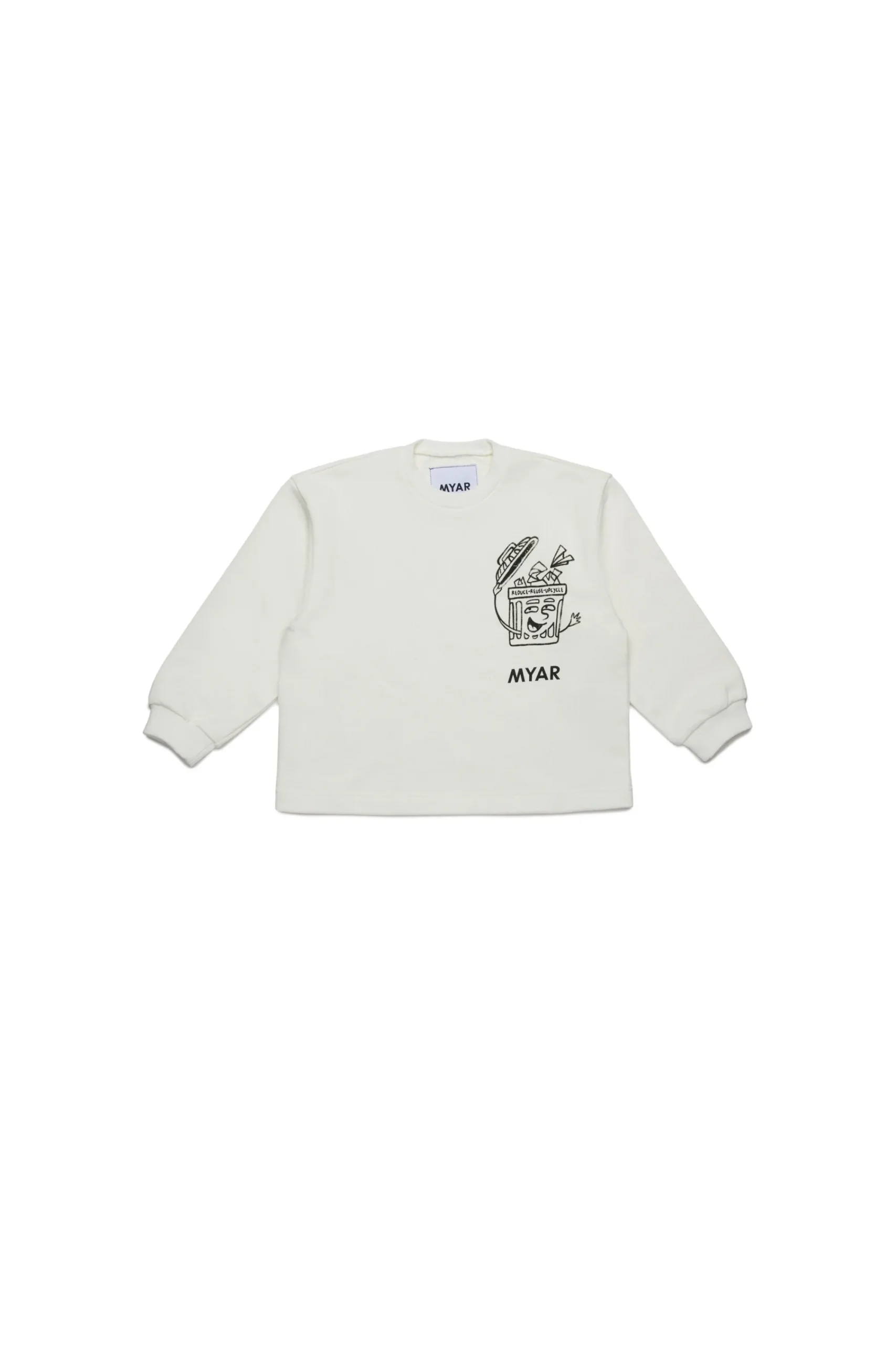 Sweatshirts | Sweatshirts>MYAR Deadstock cotton sweatshirt with Reduce graphics off white