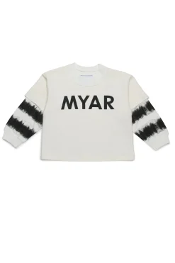 Sweatshirts | Sweatshirts>MYAR Deadstock cotton sweatshirt with tye-die effect off white