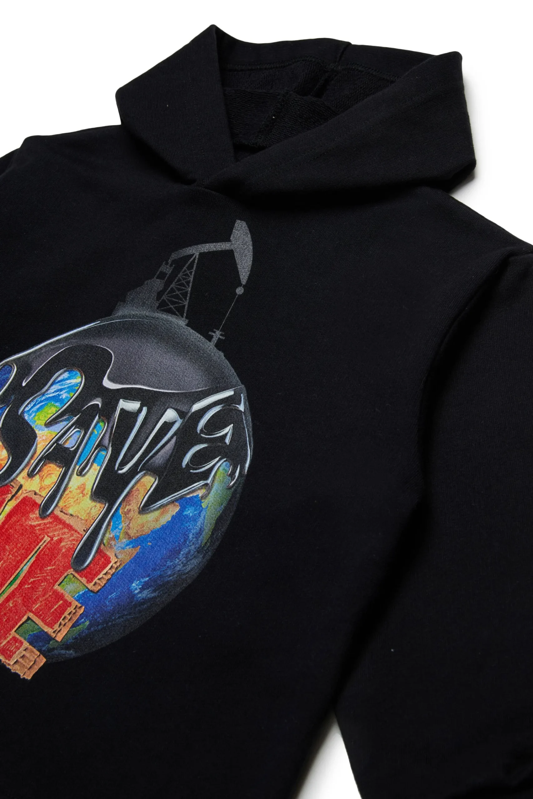 Sweatshirts | Sweatshirts>MYAR Deadstock cotton sweatshirt with Save me graphics black