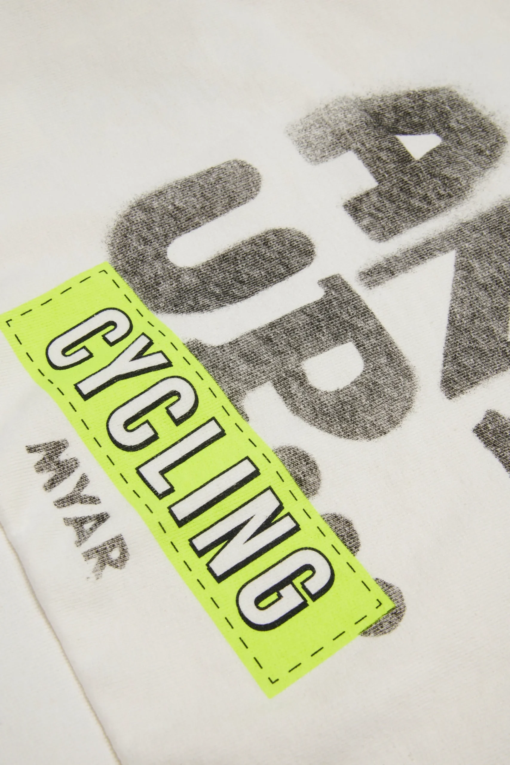 Sweatshirts | Sweatshirts>MYAR Deadstock cotton sweatshirt with Stand Up graphics off white