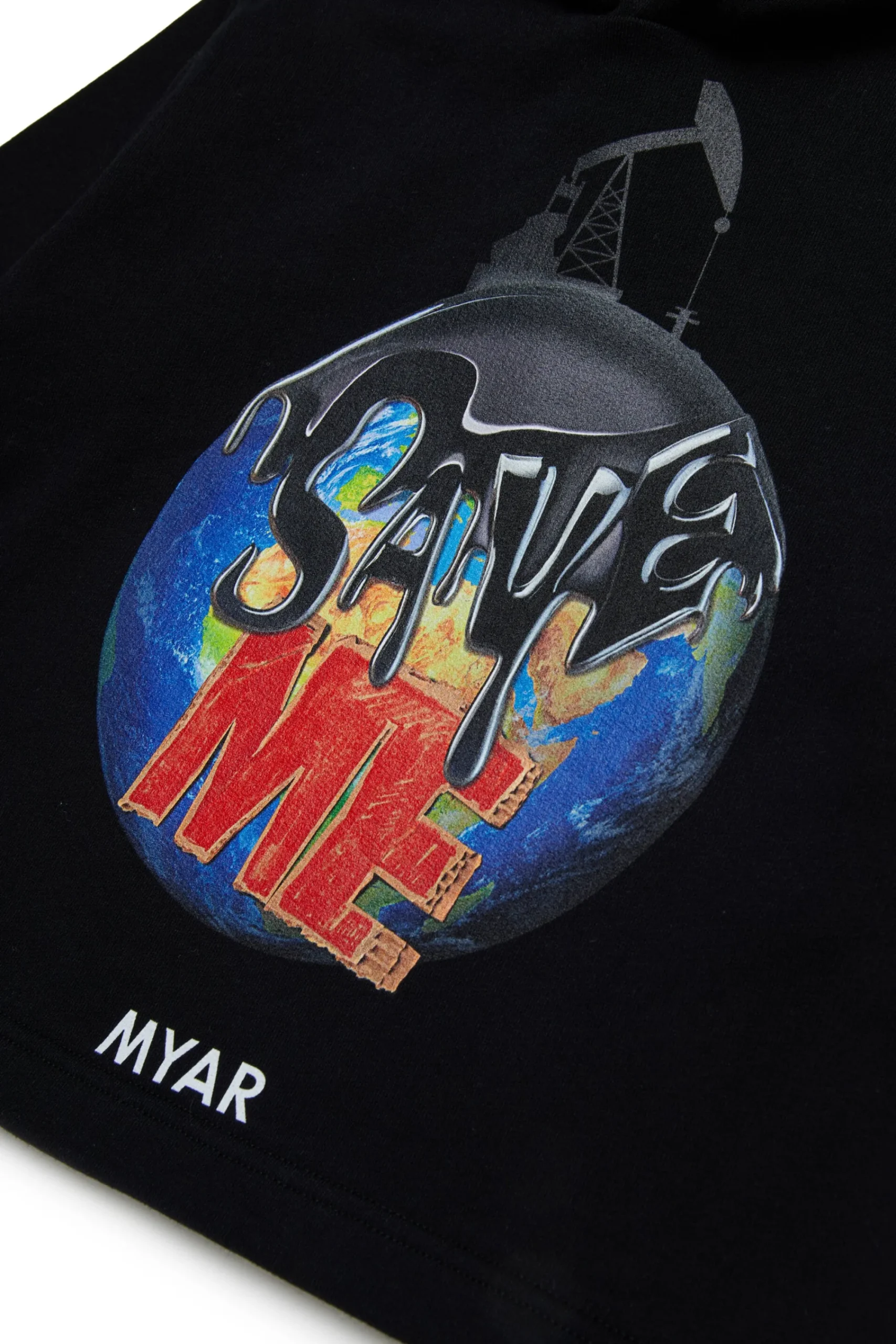 Sweatshirts | Sweatshirts>MYAR Deadstock cotton sweatshirt with Save me graphics black