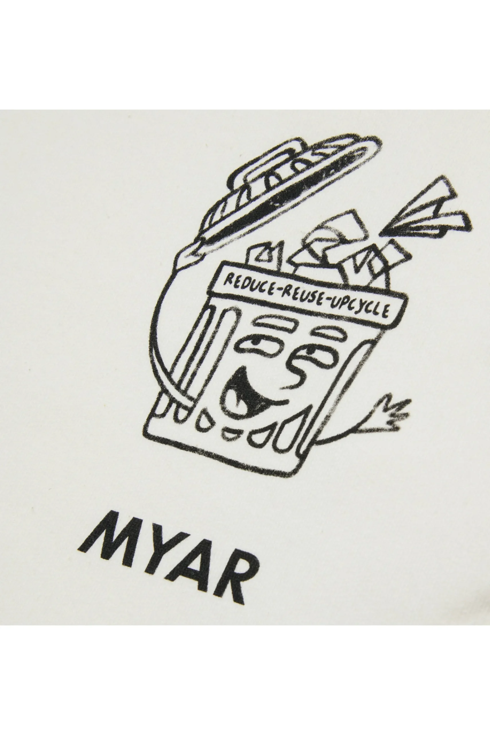 Sweatshirts | Sweatshirts>MYAR Deadstock cotton sweatshirt with Reduce graphics off white