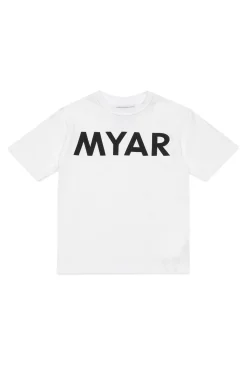 T-Shirts | T-Shirts>MYAR Deadstock cotton t-shirt with logo white