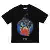 T-Shirts | T-Shirts>MYAR Deadstock cotton T-shirt with Save me graphics black