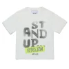 T-Shirts | T-Shirts>MYAR Deadstock cotton T-shirt with Stand up graphics off white