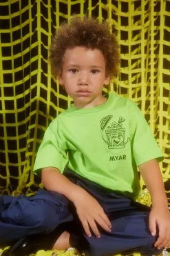 T-Shirts | T-Shirts>MYAR Deadstock cotton T-shirt with pocket slime green
