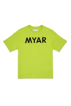 T-Shirts | T-Shirts>MYAR Deadstock cotton T-shirt with logo slime green