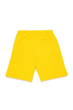 Shorts | Shorts>MYAR Deadstock fleece shorts with logo yellow
