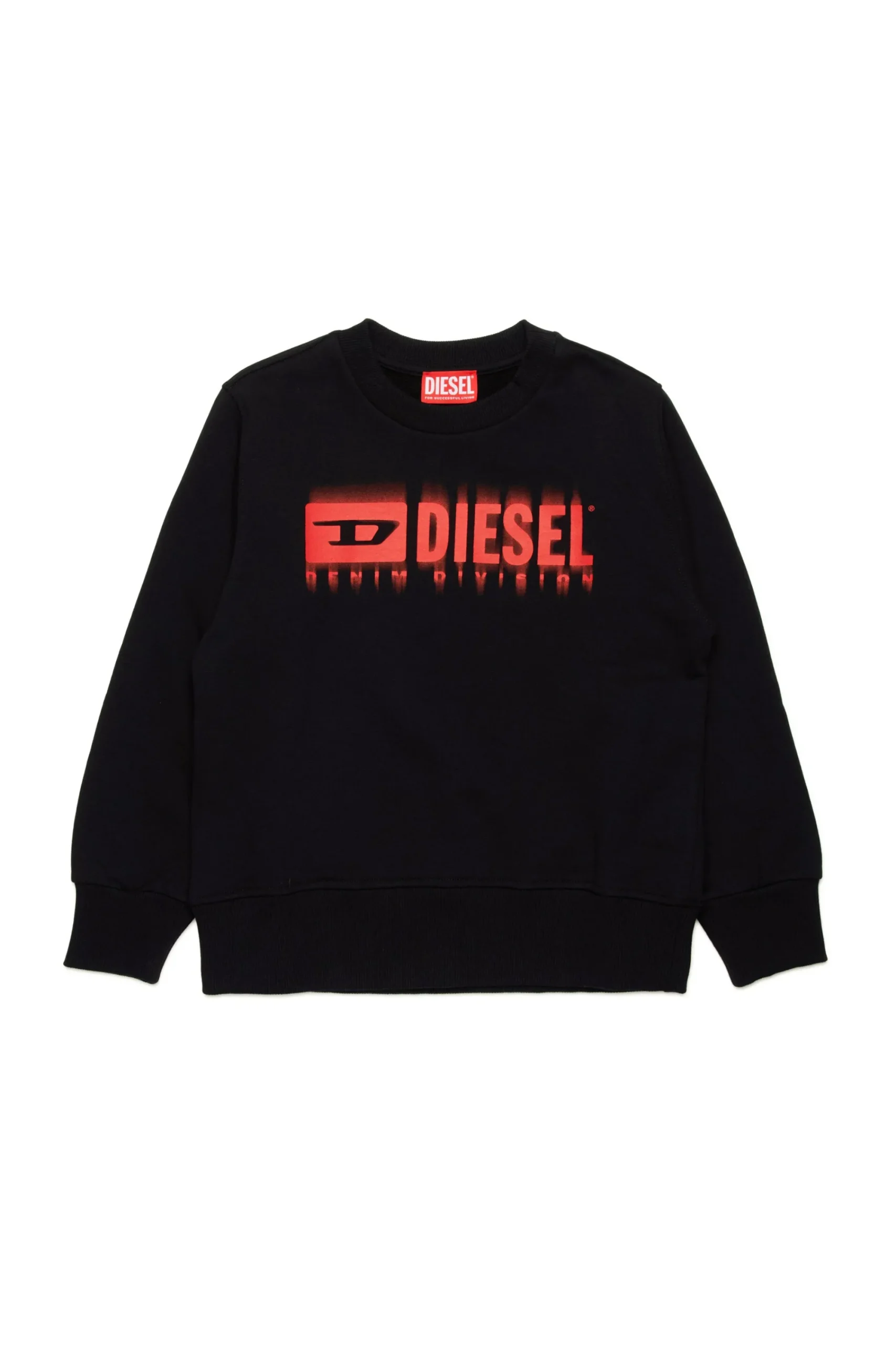 Activewear | Activewear>DIESEL Degradé branded crew-neck sweatshirt red