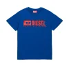 T-Shirts>DIESEL Degradé branded T-shirt bluette