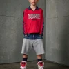 Shorts | Denim-Mania>DSQUARED2 Denim and fleece shorts with patch dark grey melange