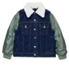 Jackets And Padded Jackets | Denim-Mania>MARNI Denim jacket with bomber sleeves blue denim