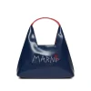 Bags And Backpacks | Logomania>MARNI Diamond bag branded with Flower logo blue navy