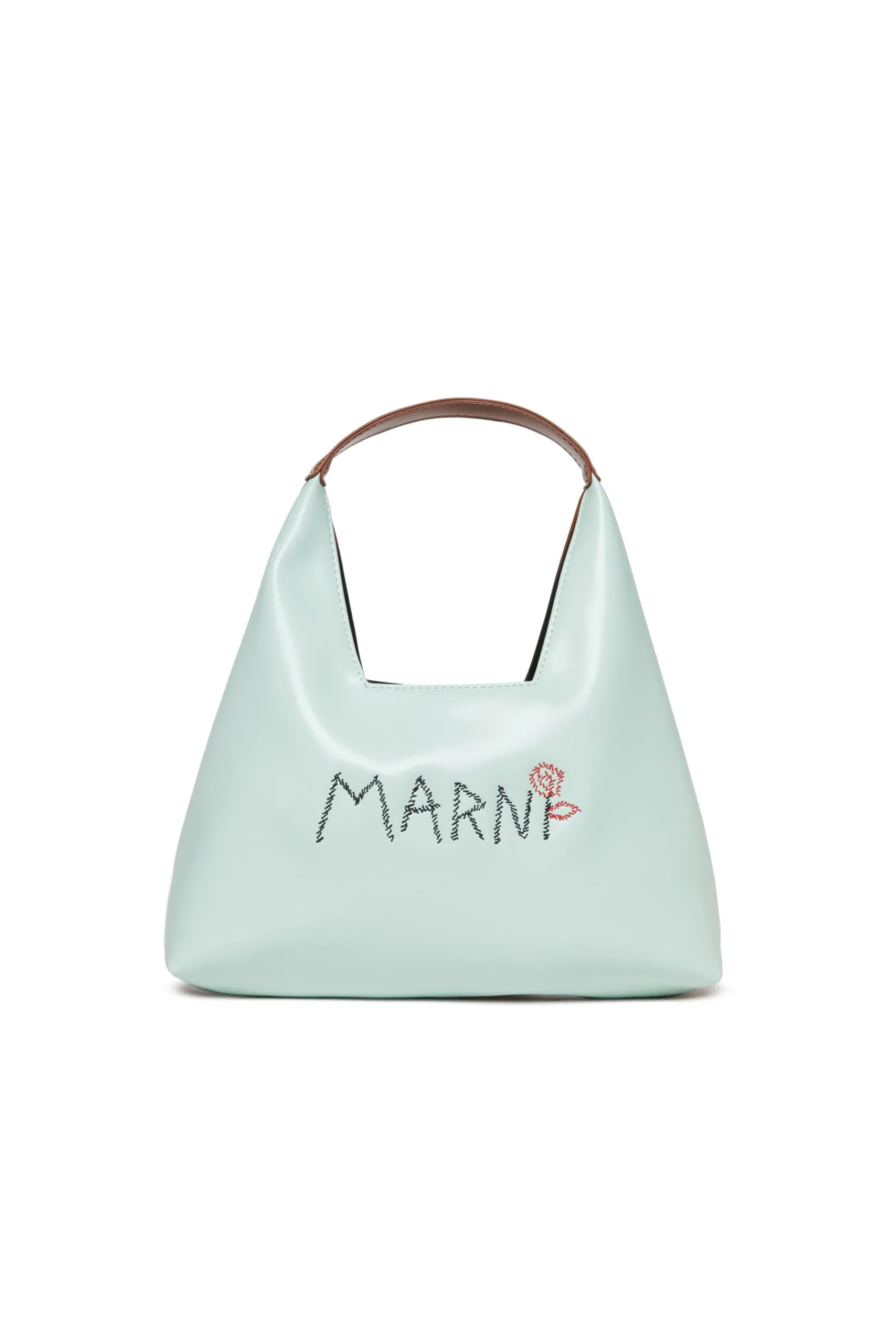 Logomania | Logomania>MARNI Diamond bag branded with Flower logo placid blue