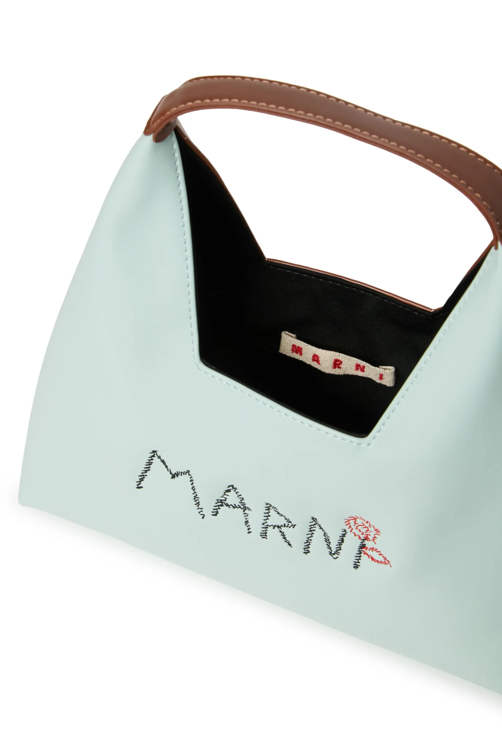 Logomania | Logomania>MARNI Diamond bag branded with Flower logo placid blue