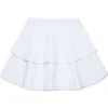 Skirts>MARNI Double flounces fleece skirt white